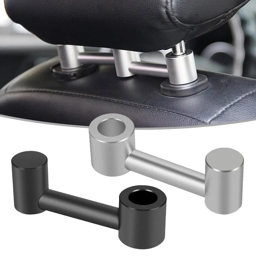 Aluminum Alloy Car Seat Headrest Hook for Auto Back Seat Organizer Hanger Storage Holder for Handbag Purse Bags Clothes Coats