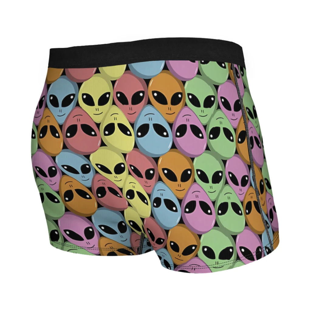 Cool Alien Pattern Design  Underpants Cotton Panties Male Underwear Sexy Shorts Boxer Briefs