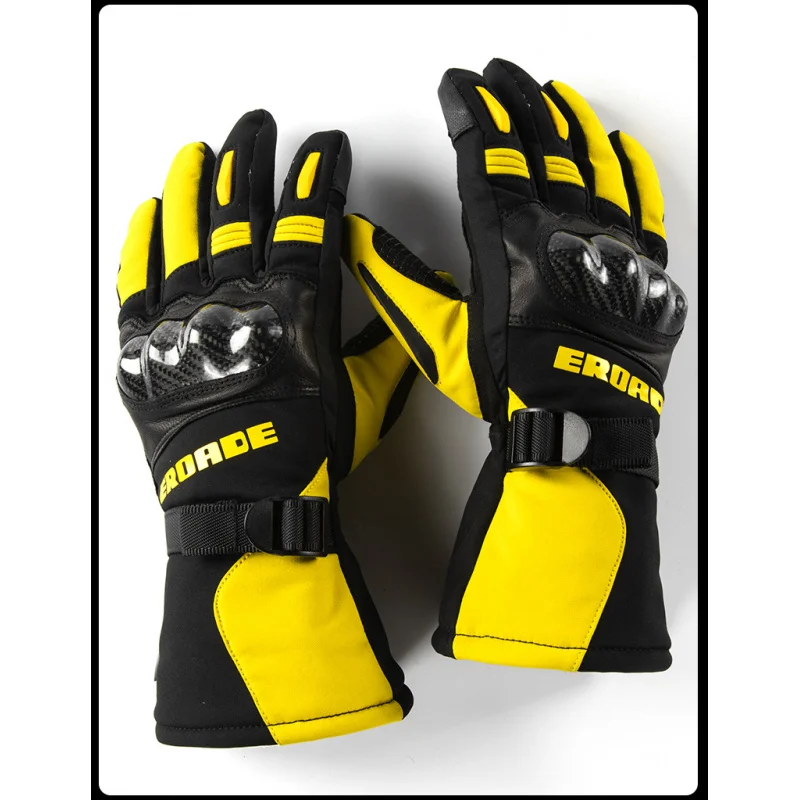 

Ride in Comfort and Style: Men's Winter Warm Motorcycle Gloves -Windproof, Waterproof &Touchscreen Ready for Motocross Adventure