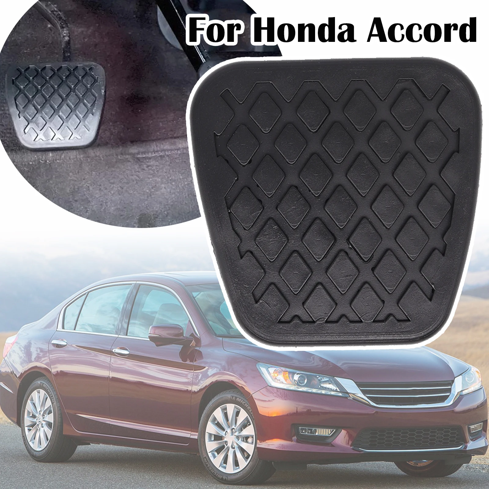 

Car Rubber Brake Clutch Foot Pedal Pad Covers AccessoriesFor Honda Accord 1th - 7th gen Acura Vigor 1985 - 2014 2015 2016 2017