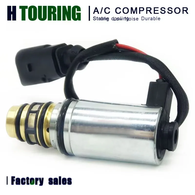 

Sanden PXE13 PXE14 PXE16 Компрессор переменного тока, электронный регулирующий клапан, электромагнитный клапан для VW Volkswagen Polo Caddy Sagitar