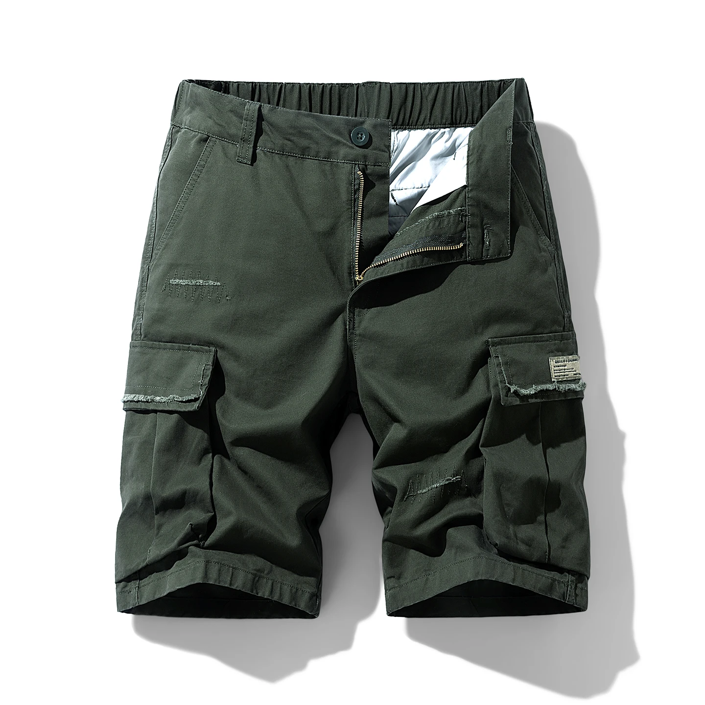 

Men's Trendy Shorts - Summer 100% Cotton Breathable Multi-Pocket Outdoor Workwear Cargo Pants, Suitable for Hiking and Jogging