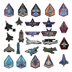 Mini IR riflettente a emissione di luce Laser Cut Aircraft Tactical Series Fighter Rubber Patch tessute zaino Patch per abbigliamento