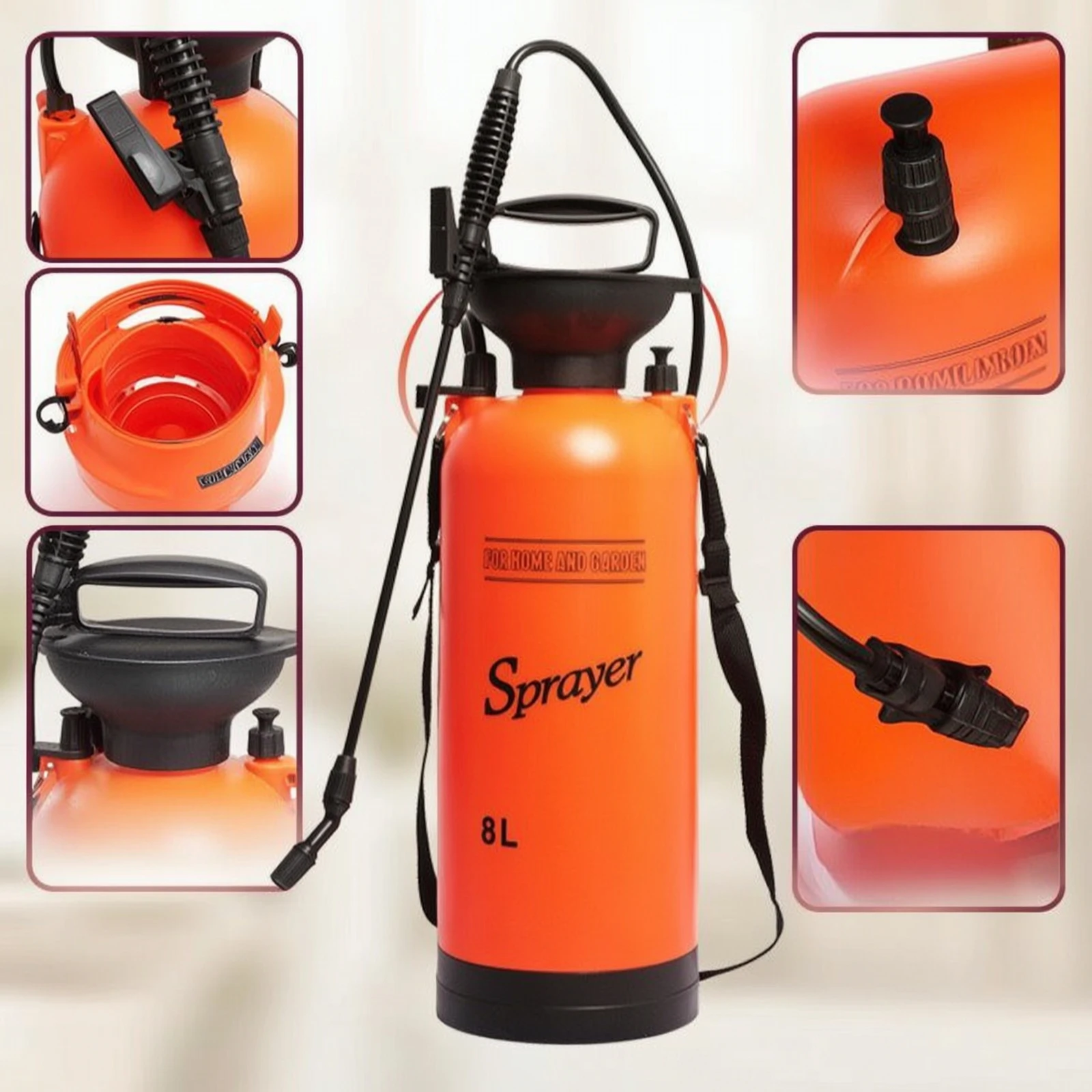 Pump Sprayer with Shoulder Strap Flexible Shoulder Sprayer Ergonomic Sturdy for Gardeners, Gardening, Yard