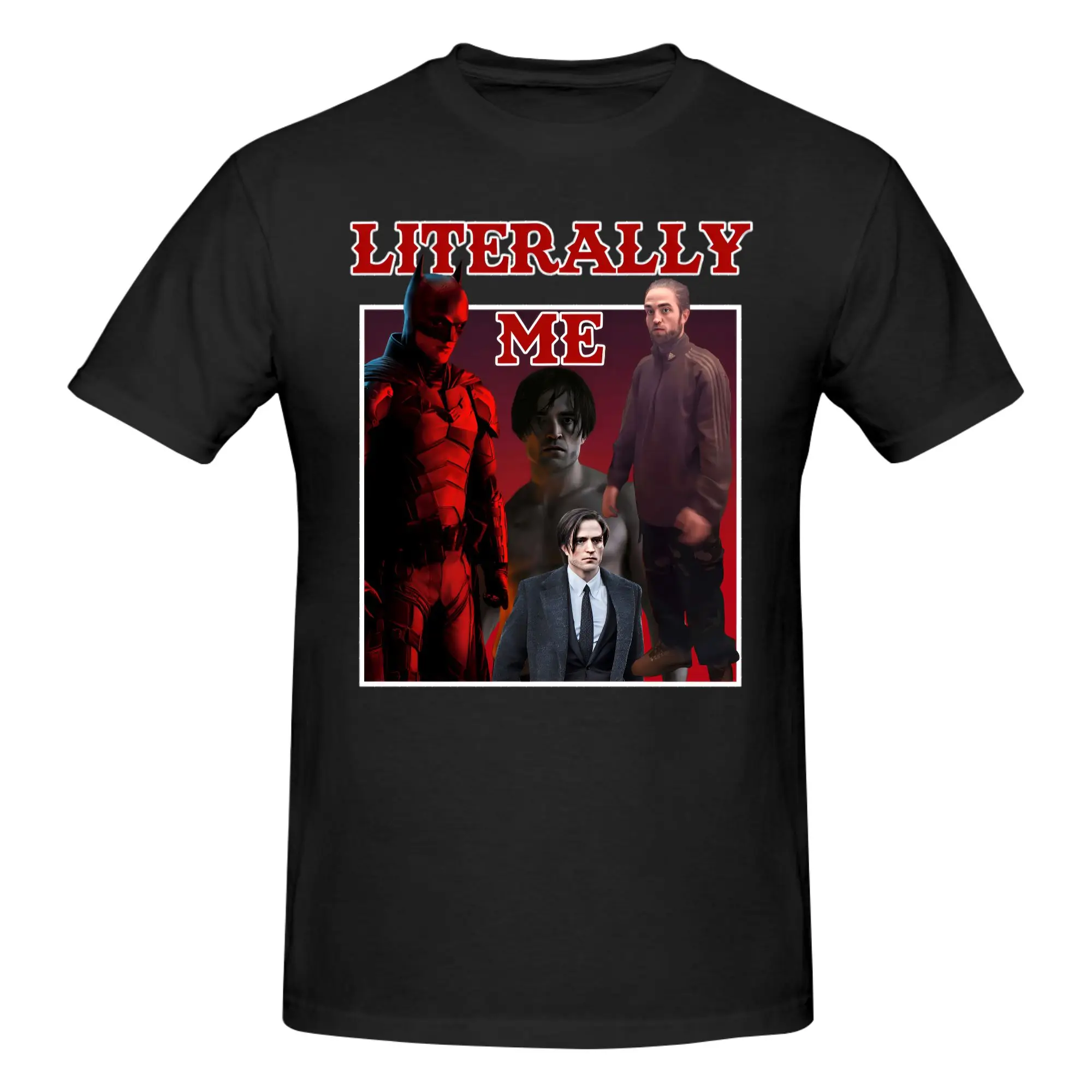 

Футболки Literally Me Robert Pattinson, футболки из чистого хлопка, летние футболки с круглым вырезом, модная одежда с короткими рукавами