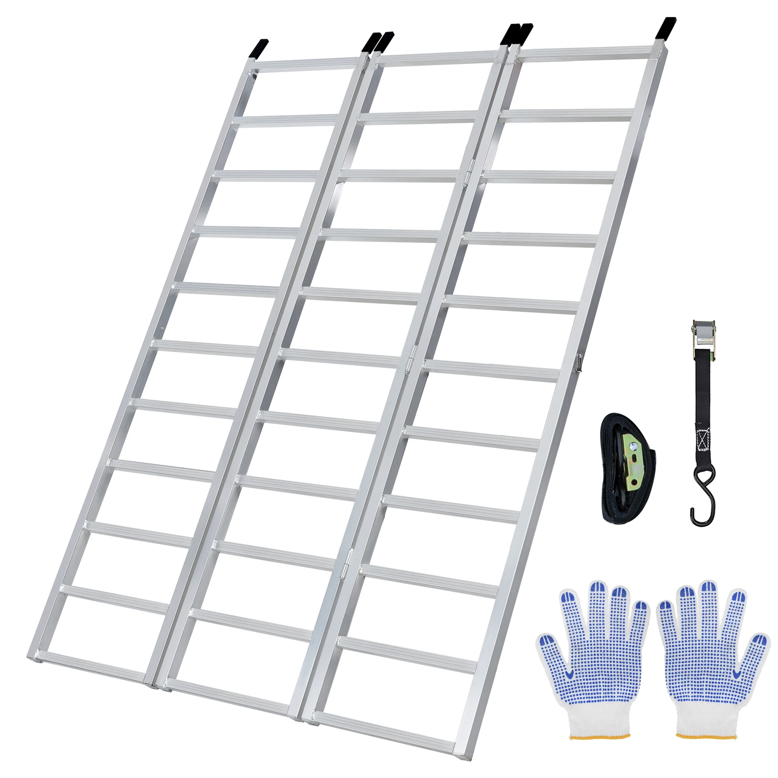 1500lbs Folding Loading Ramp Kit For Trailers Pickup Truck Car Tailgate ATV Loading Ramps Motorcycle Truck Heavy Duty