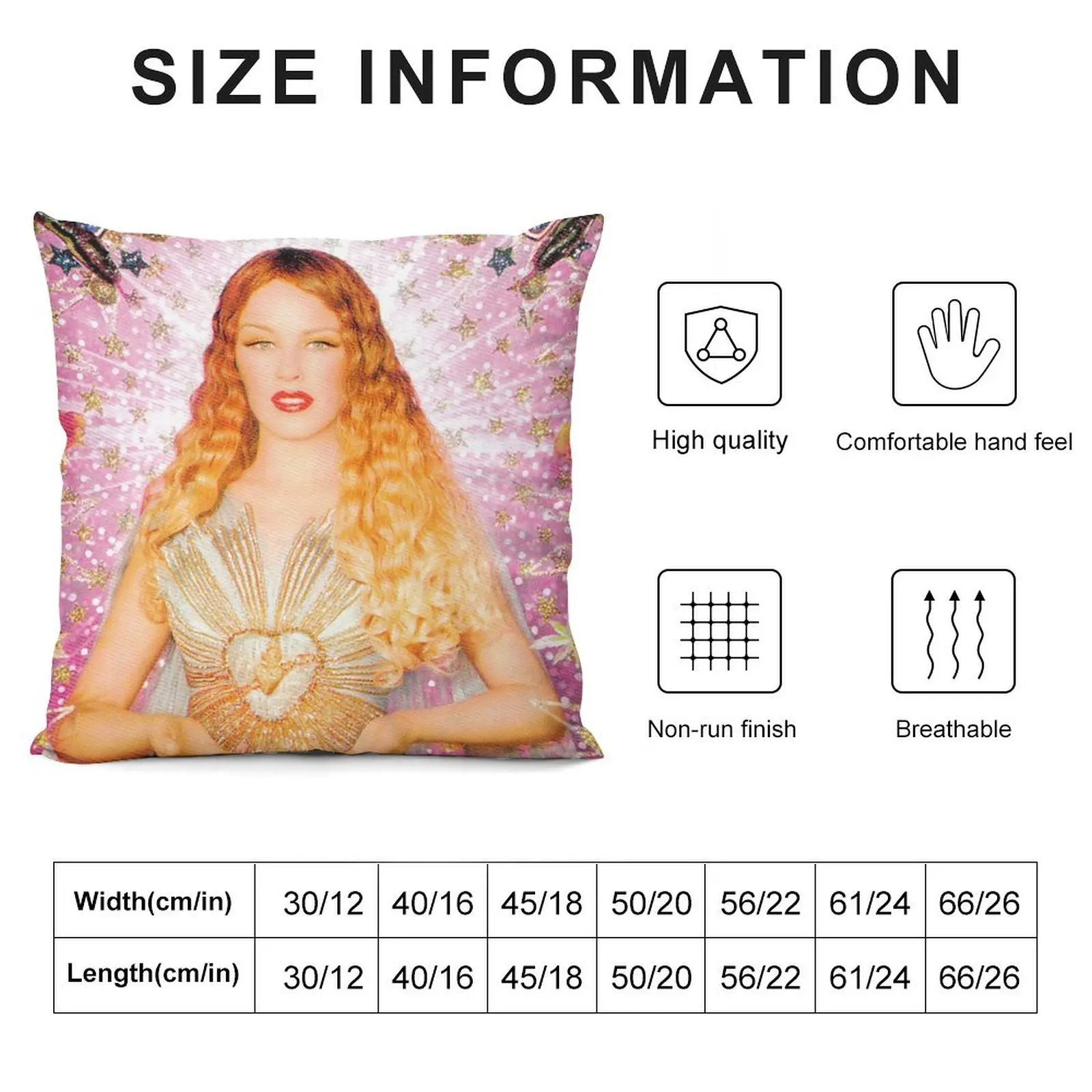 Kylie Minogue by Pierre et Gilles Throw Pillow luxury decor Christmas Pillows Marble Cushion Cover pillow