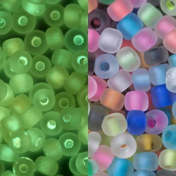 600Pcs/Lot 3mm Frosted Luminous Seed Beads Loose Spacer Beads for DIY Necklace Bracelet Earrings Jewelry Making Accessories