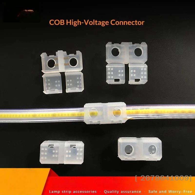 ⚑5Pcs Solder Free COB LED Strip Connector Stable Connection Clear Shell For Indoor Home Lighting