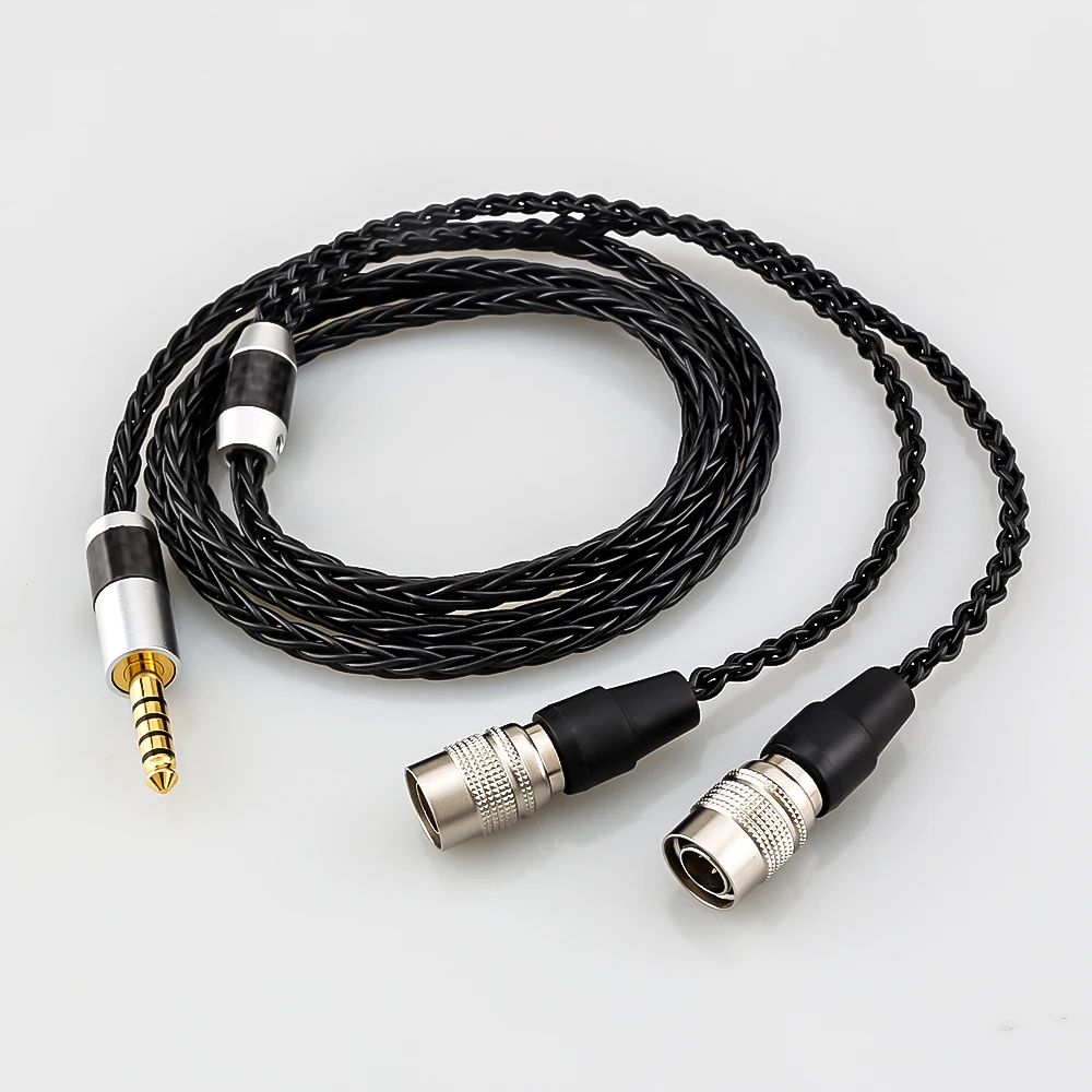 

High Quality 2.5mm/3.5mm/4.4mm 4pin XLR Balanced HIFI Earphone Headphone Upgrade Cable For Mr Speakers Ether Alpha Dog