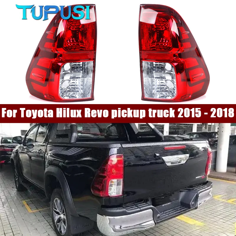 

Left Right Tail Light Lamp With Harness For Toyota Hilux Revo pickup truck 2015 2016 2017 2018 Brake Rear Lamp Left Right Side