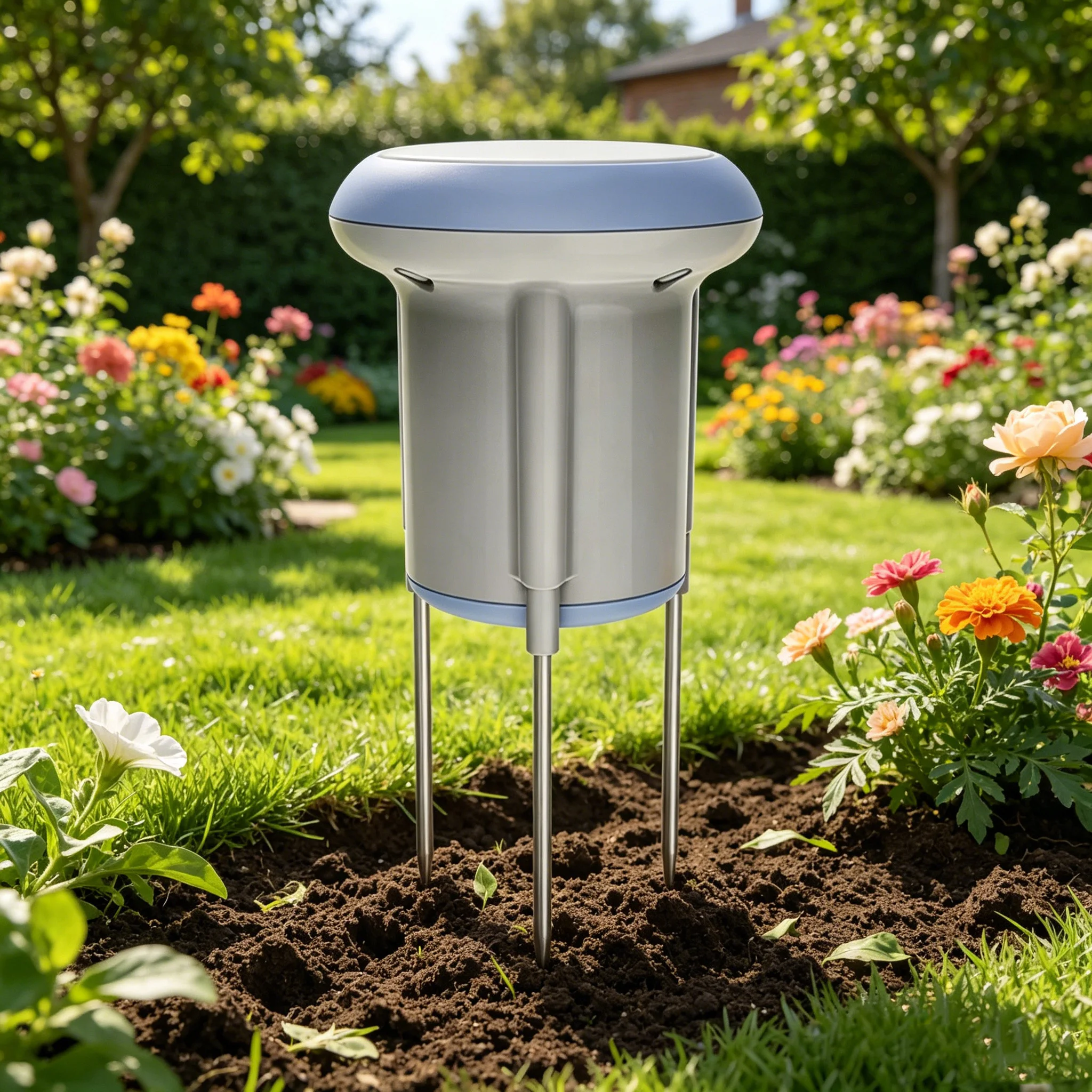 Smart Garden Moisture Sensor - Nieuwe slimme bodemsensor, zonne-aangedreven vocht-, temperatuur-