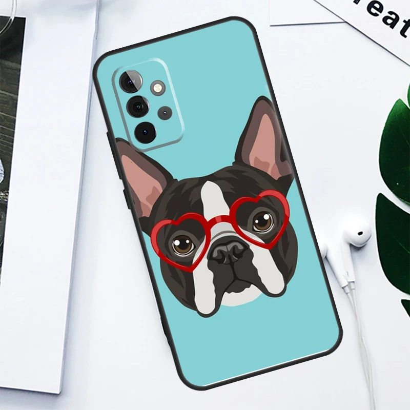 Boston Terrier Dog For Samsung Galaxy A52 A22 A32 A54 A34 A14 A55 A35 A15 A53 A33 A13 A05 A06 A16 Phone Case