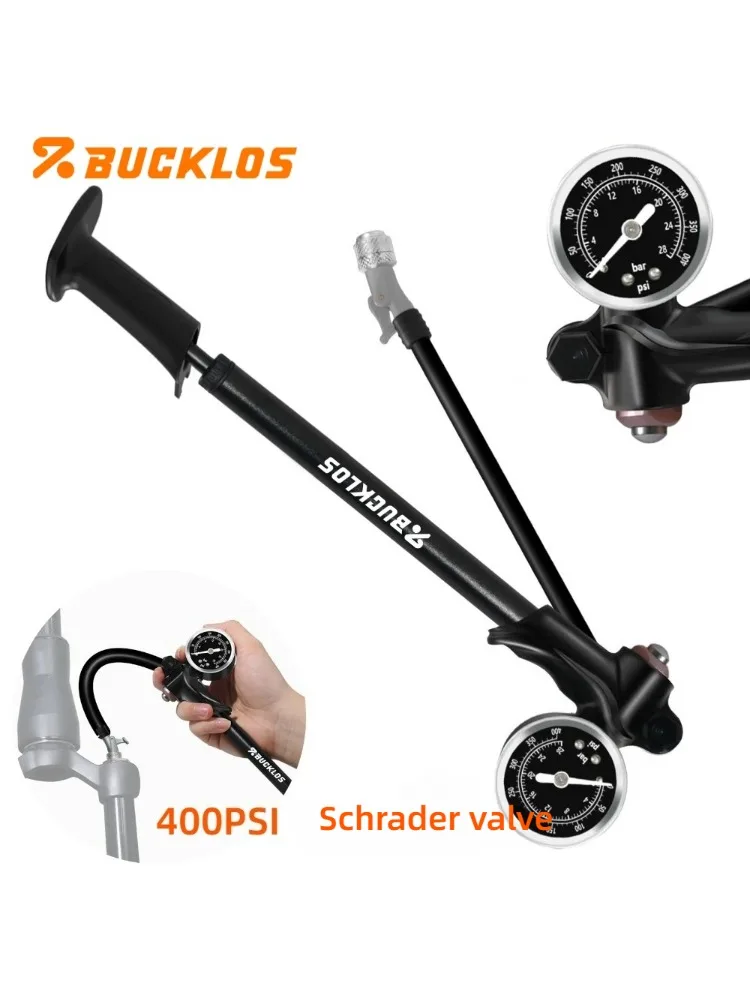 AliExpress BUCKLOS CNC Mini Bike Pump Max 400PSI 360 Rotating Hose Pivot Mount Bracket Ultralight Schrader valve Bike Air Inflator