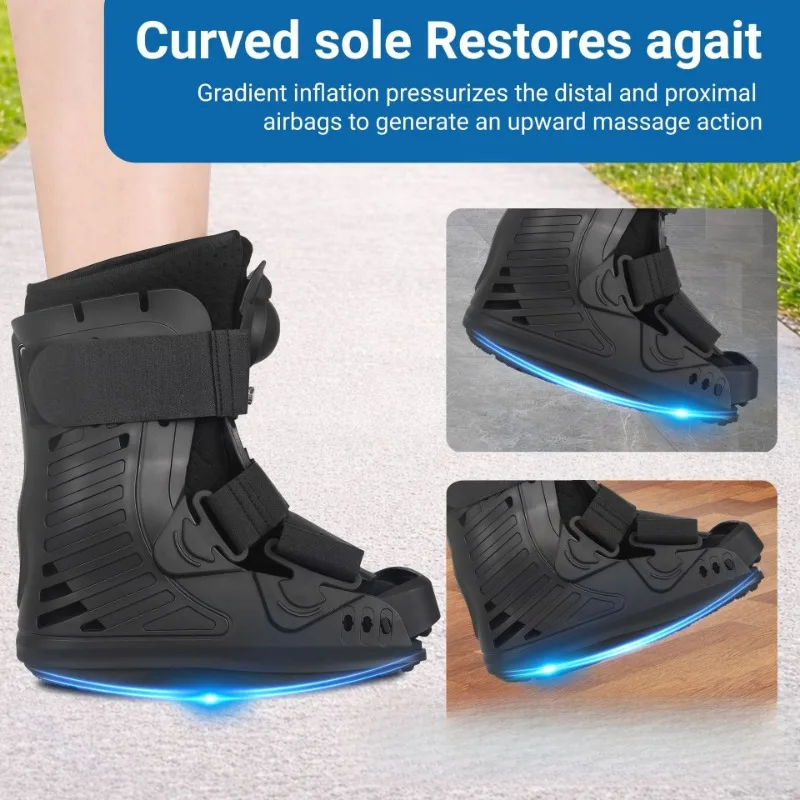Ankle Fixation Brace Walker Boot Inflatable Achilles Boot Ankle Metatarsal Post Op Support Protector