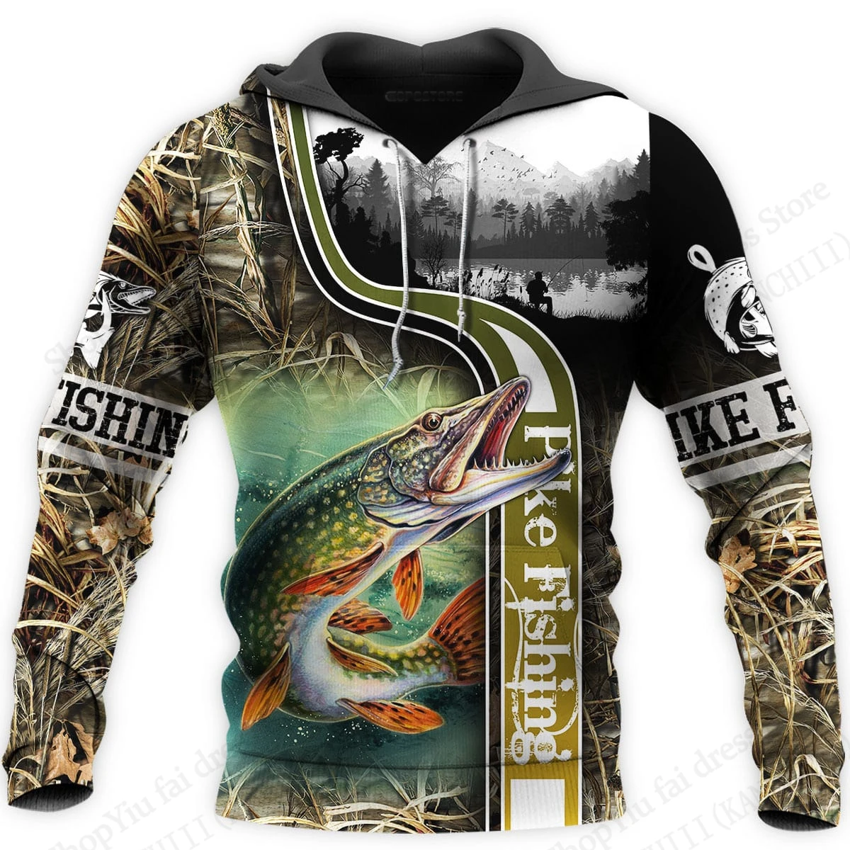 釣り 3d プリントグラフィックパーカー男性女性ファッション特大パーカートレーナーアウトドアスポーツコート女性汗デザイナー服