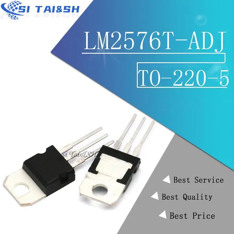 10pcs/lot LM2576T-ADJ LM2576 TO-220-5