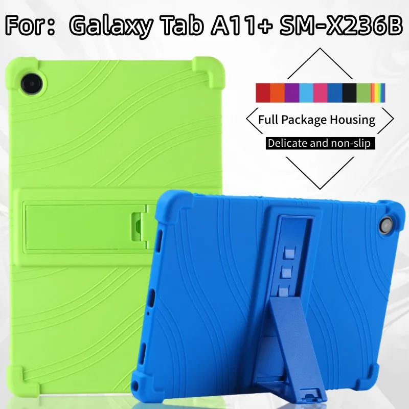 

Чехол для Samsung Galaxy Tab A11 Plus 11 дюймов SM-X230 SM-X236 A11 + 11 дюймов 2025 противоударный защитный чехол с подставкой, силиконовый корпус