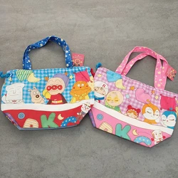 Anpanman-Bolsa de almacenamiento de ropa de gimnasio para niños, bolsa de botella de mano, bolsa de pañales, organizador de juguetes, Anime