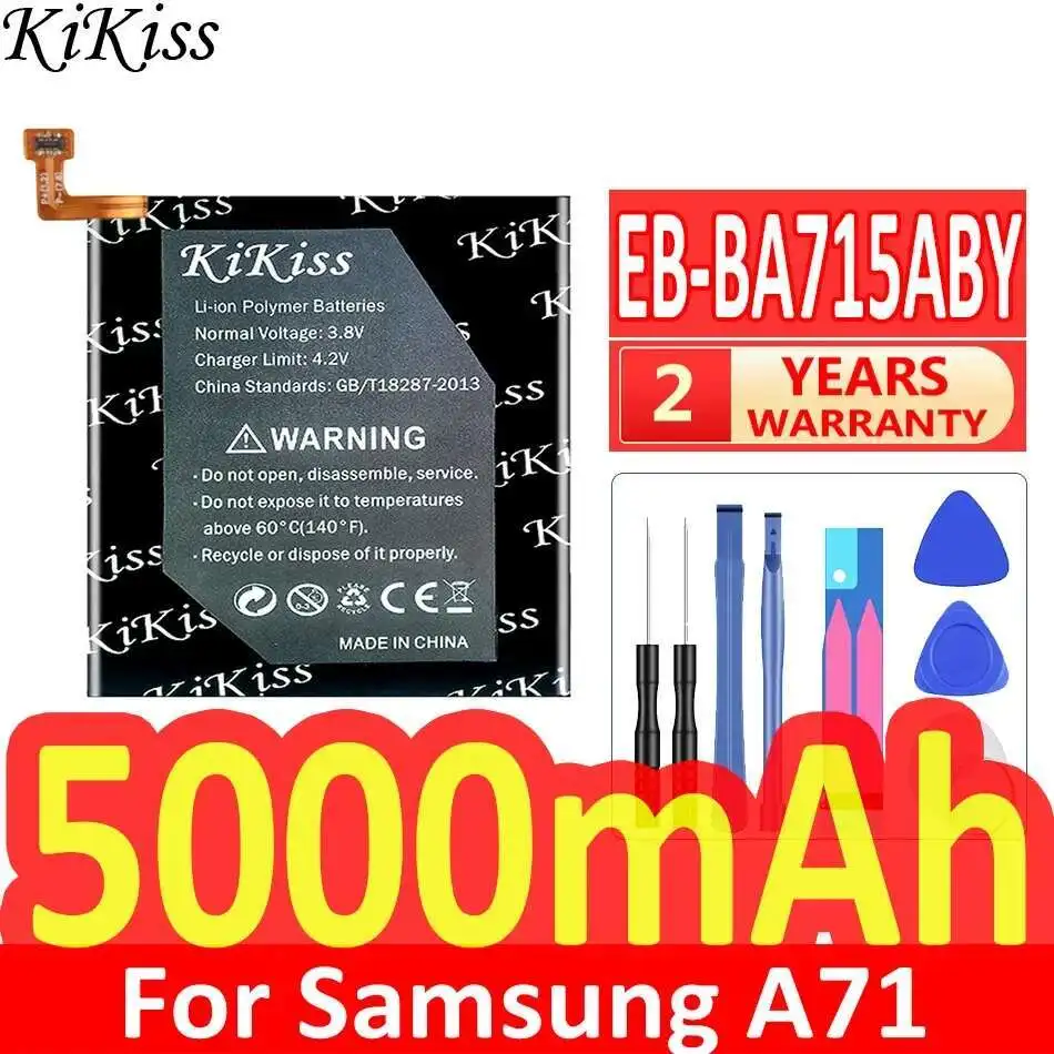 

For Samsung Galaxy A71 SM-A7160 5000Mah Mobile Phone Battery Long-Lasting EB-BA715ABY