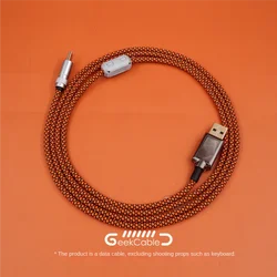 GeekCable customized computer keyboard data cable Type-C braided wire Mini-USB interface straight 150cm