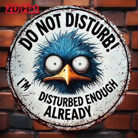 Panneau mural Ne pas déranger, panneau métallique Vintage en étain pour chambre à coucher, décor mural d'intérieur inspirant, 1 pièce