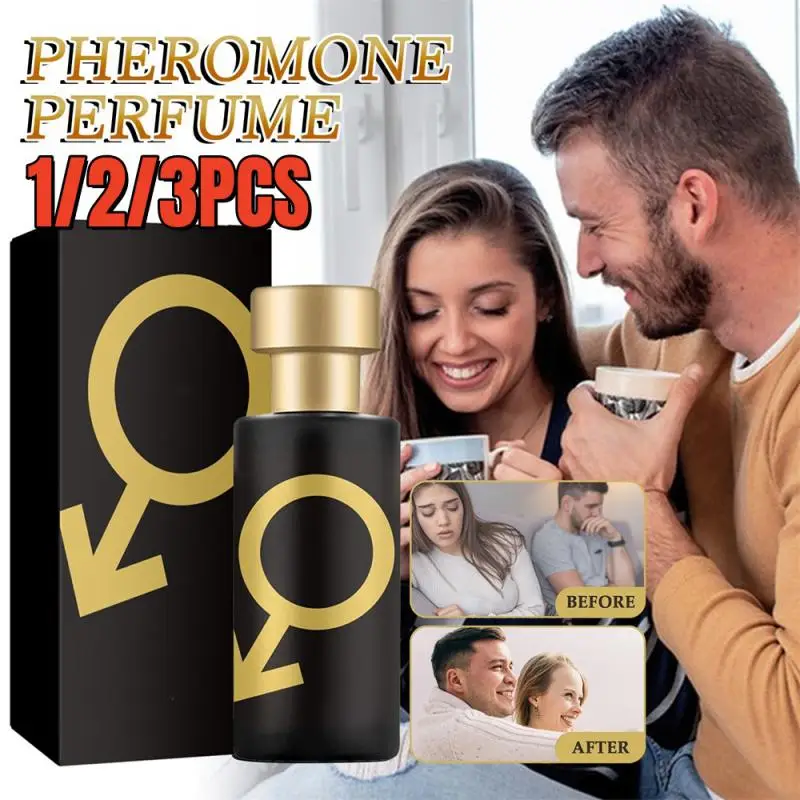 1/2/3PCS Perfume For Men Golden Pheromone Cologne For Men Attract Women 50ML