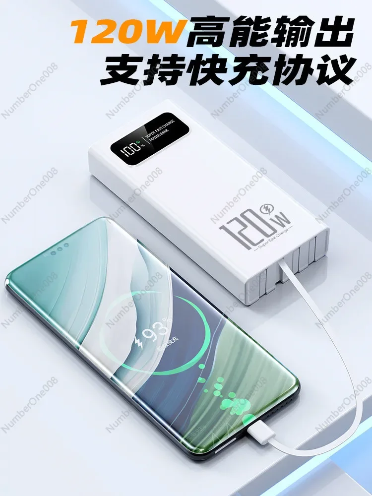 120W 80000mAh Fast Charging Power Bank | PD/QC 3.0 Portable Charger for Laptop/Phone | Genuine High-Capacity Battery