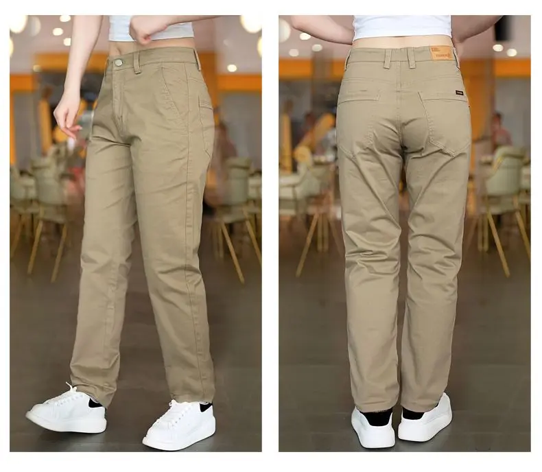 2026 Frühling Herbst Baumwoll-Herrenhose Trendige Vielseitige Elastische Leichte Business-Hose Formelle Schlanke Gerade Hose – Detail 14