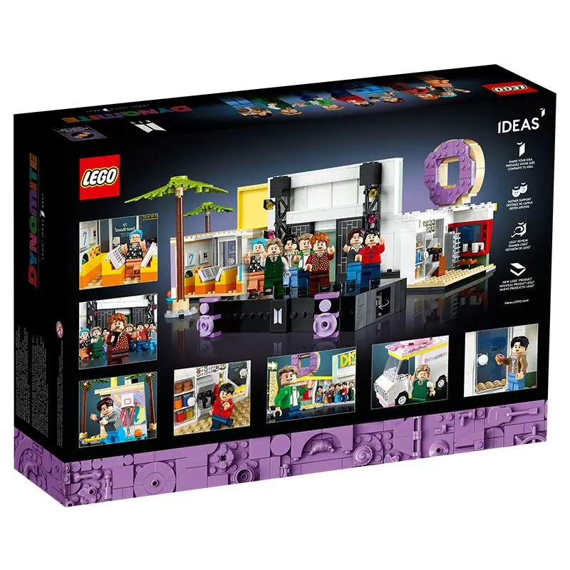Kit Lego BTS Dynamite Model infantil, diversão BTS com 7