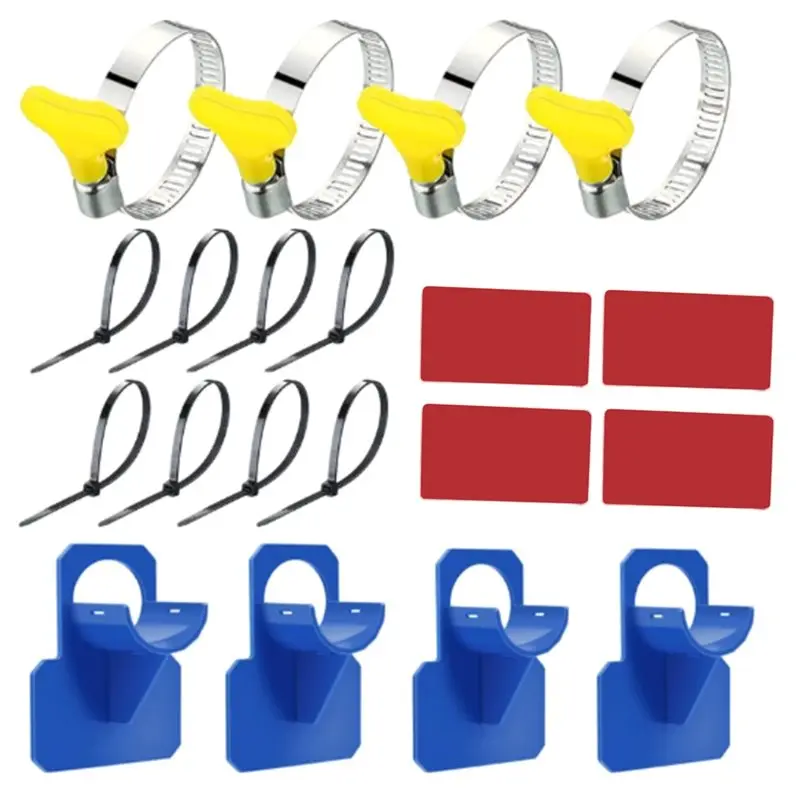

【SPECIAL】For Index Above Ground Pool Compatible 32-38Mm Hose Fixing Holder With Ties And Clips Preventing Pool Pipe From Falling