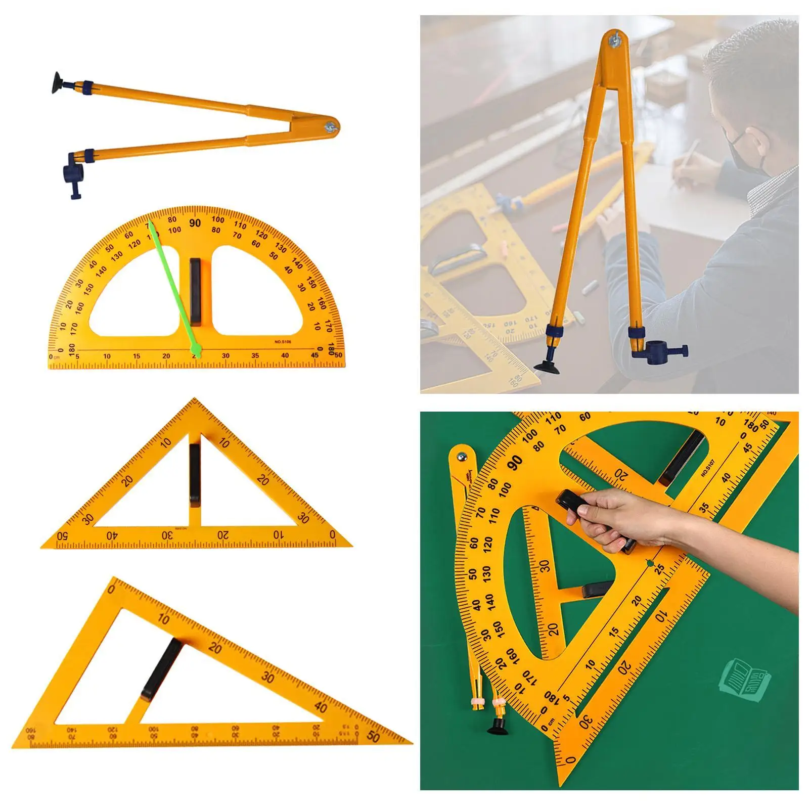 Régua De Ensino Multifuncional Para Sala De Aula, Geometria Matemática, Régua De Desenho