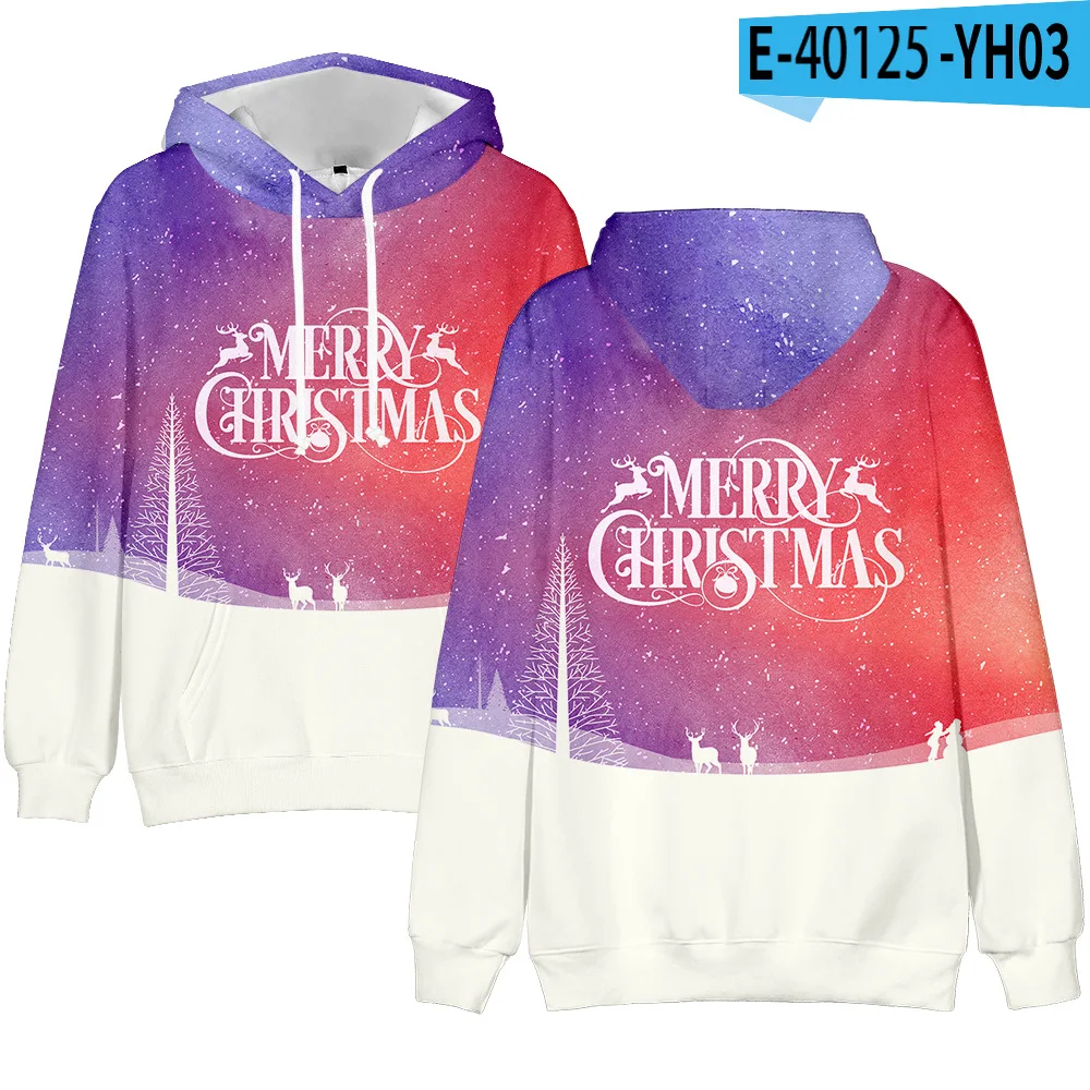 Christmas Santa Claus Men Women Casual Harajuku Christmas boy/girls Hoodies kids Sweatshirt Fall Winter Children/baby sweatshirt