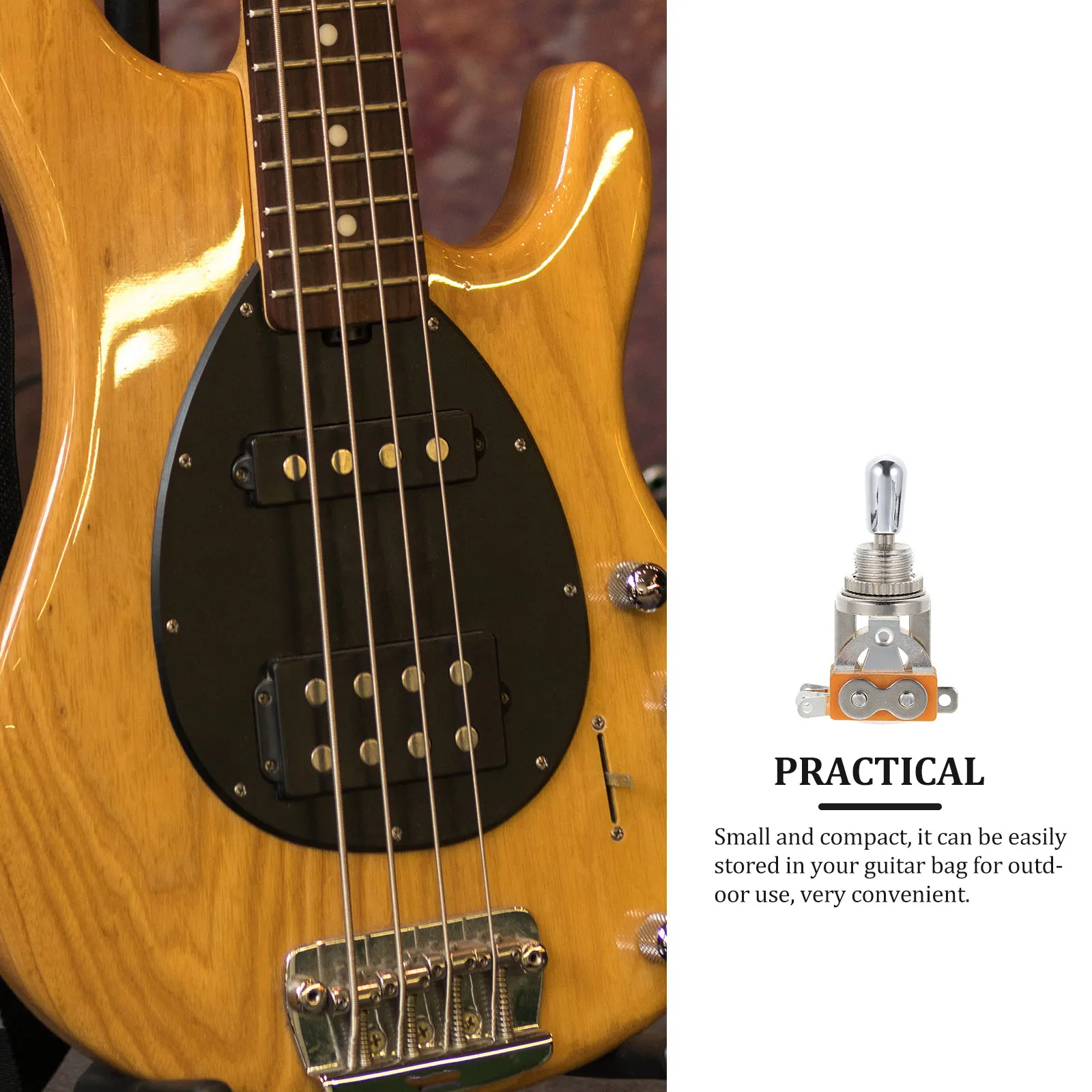 

Metal Pickup Toggle Switch 3 Levels Durable Easy Install Electric Guitar Accessories Pickup Selector Switch Guitar Parts