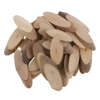 /05/2019 de bûches en écorce d'arbre pour documents naturels, arts et artisanat, décorations pour la maison, ornements rigour, 5.5-6.5cm, 30 pièces