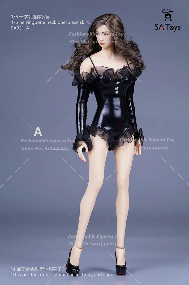 SA Toys 1/6 kobiety żołnierz body łyżwiarstwo liryczny taniec kostium baletowy koronkowe obcisłe kombinezony Fit 12 "figurka ciało