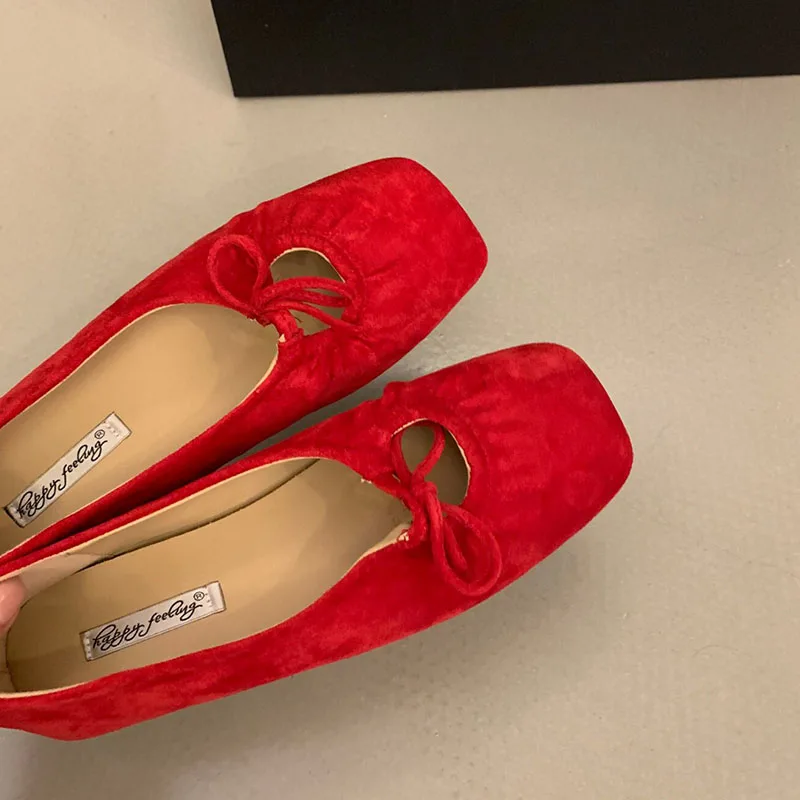 Modische Schmetterlingsknoten-Mary-Jane-Schuhe für Damen, neue Slip-On-Schuhe, flache Damenschuhe. – Detail 14
