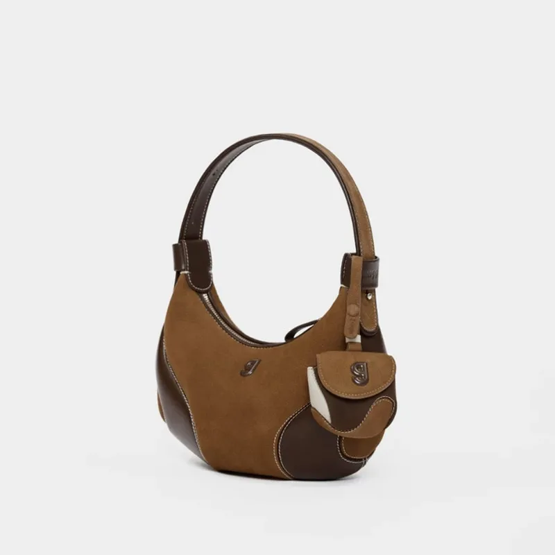KUNOGIGI 2025 Baseball Bag Underarm Women's Small New Moon Niche Crossbody Bag