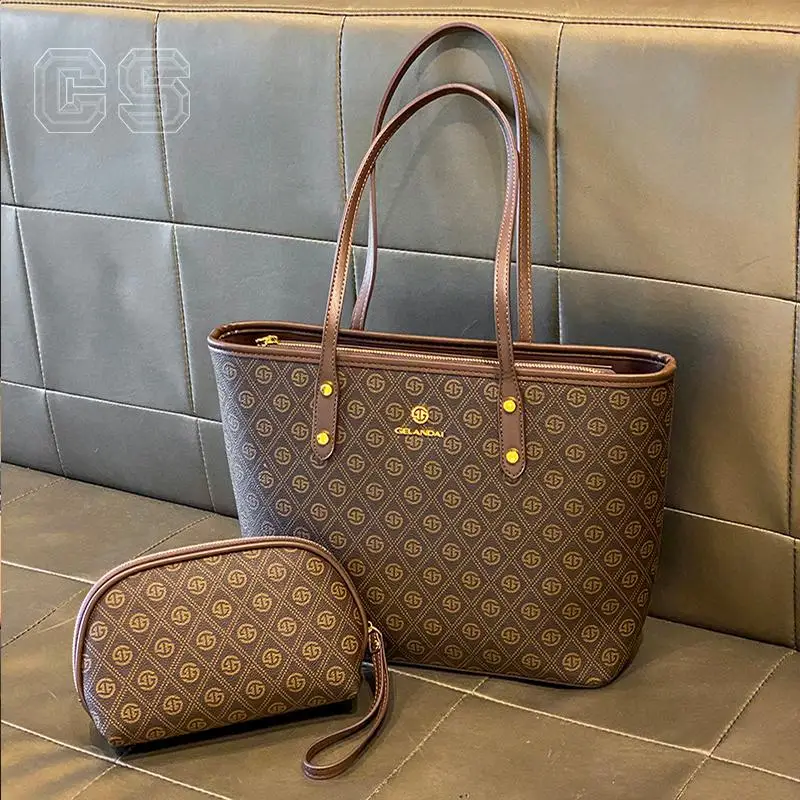 

Бренд GS, большая сумка-тоут Capaci, женская сумка через плечо с модным принтом, повседневная сумка Briti Sle, кожаный материал