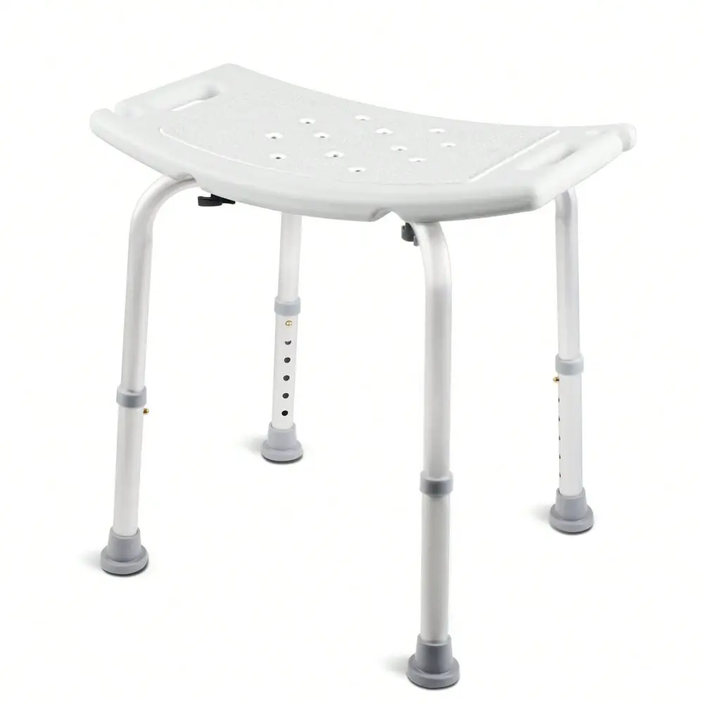 

Chair, Adjustable NonSlip Shower Bench With Suction Feet, Shower Seat For Inside Shower Or Tub, Medical Bath Stool For Adults, E
