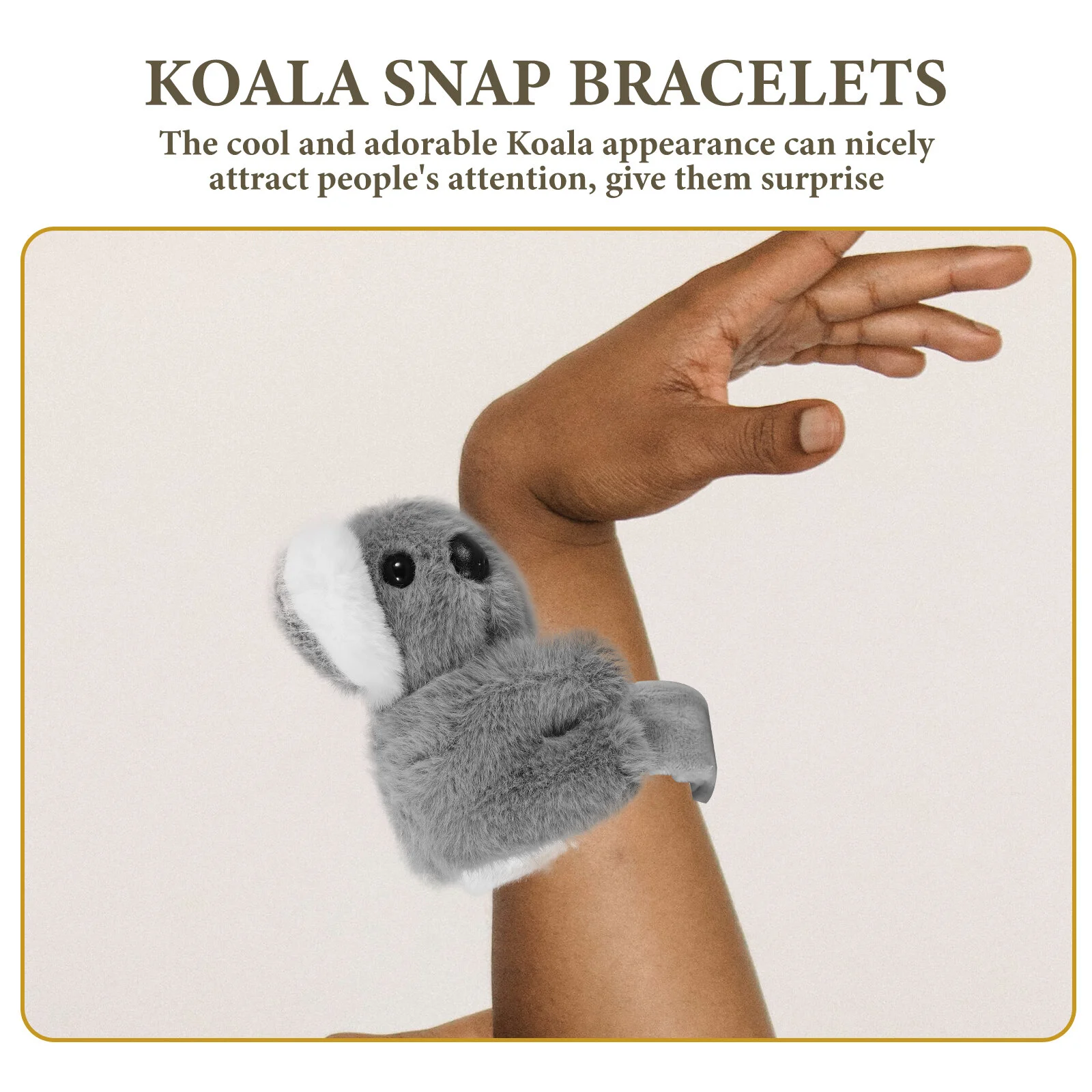 Opaski na rękę Koala Snap bransoletki klapki do dekoracji dekoracje dekoracje pluszowe materiały na imprezę z kreskówek