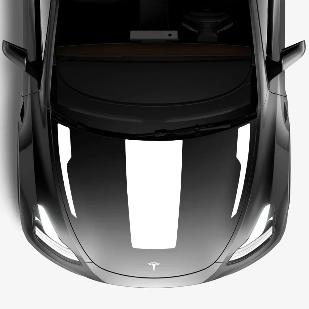 

Hood Blackout Vinyl Sticker For Tesla Model Y Front Bumper Decals Car Decoration Waterproof Vinyl Film Auto Exterior Accessories