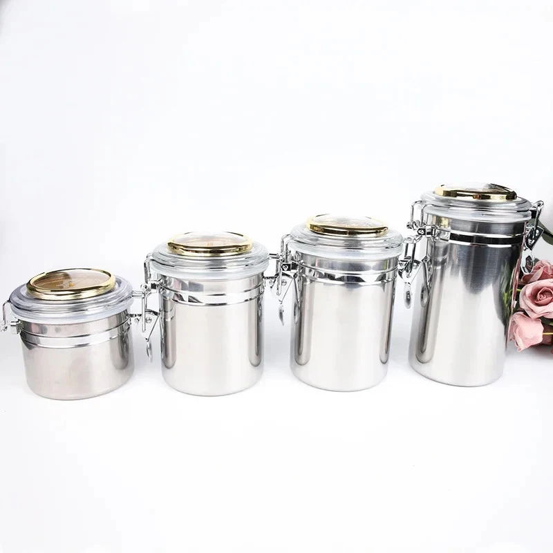 Stainless Steel Tobacco Humidor Jar Cigar Humidifier Airproof Pot Seal Moisture Pot Capacity Storage Smoking Accessories