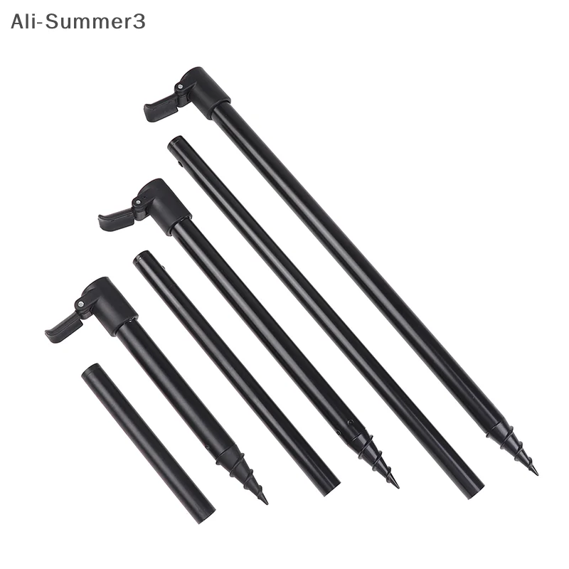 (YY) 1 Stück 2025 Verlängerung Aluminiumlegierung Angelbankstick Einstellbare Karpfenangeln Bank Stick Angelrute Pod Rest für Bissanzeiger