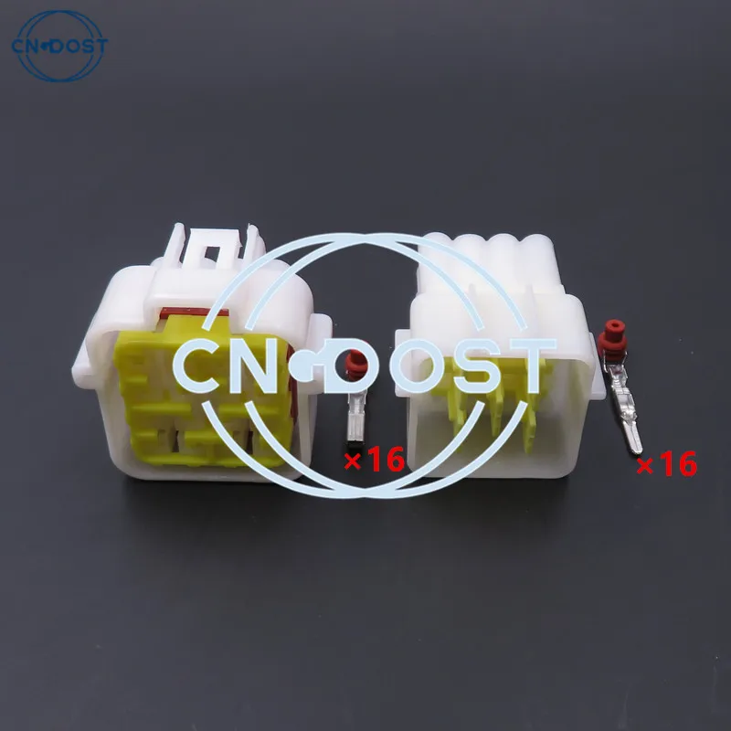 1 Set 16 Pin FW-C-16M-B FW-C-16F-B AC Assembly Auto Connector Waterproof Electrical Wire Harness Socket