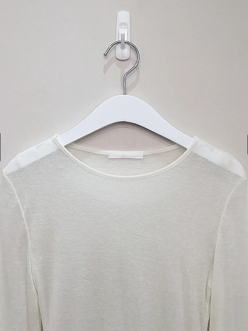 Sexy Shirt Frauen T-Shirt Langarm Koreanischen Stil Dünne Grundlegende Elastizität T-shirt Top Frauen Kleidung T Shirt Femme – Detail 16