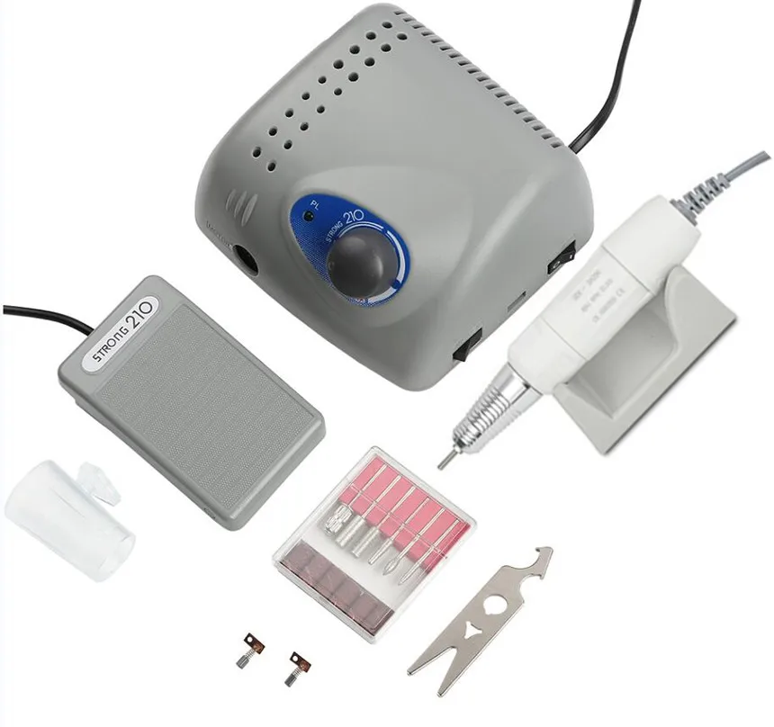 30K STRONG 210 SDE-SH20N manipolo 65W 30000rpm trapani per unghie Manicure macchina Pedicure punte per lime elettriche