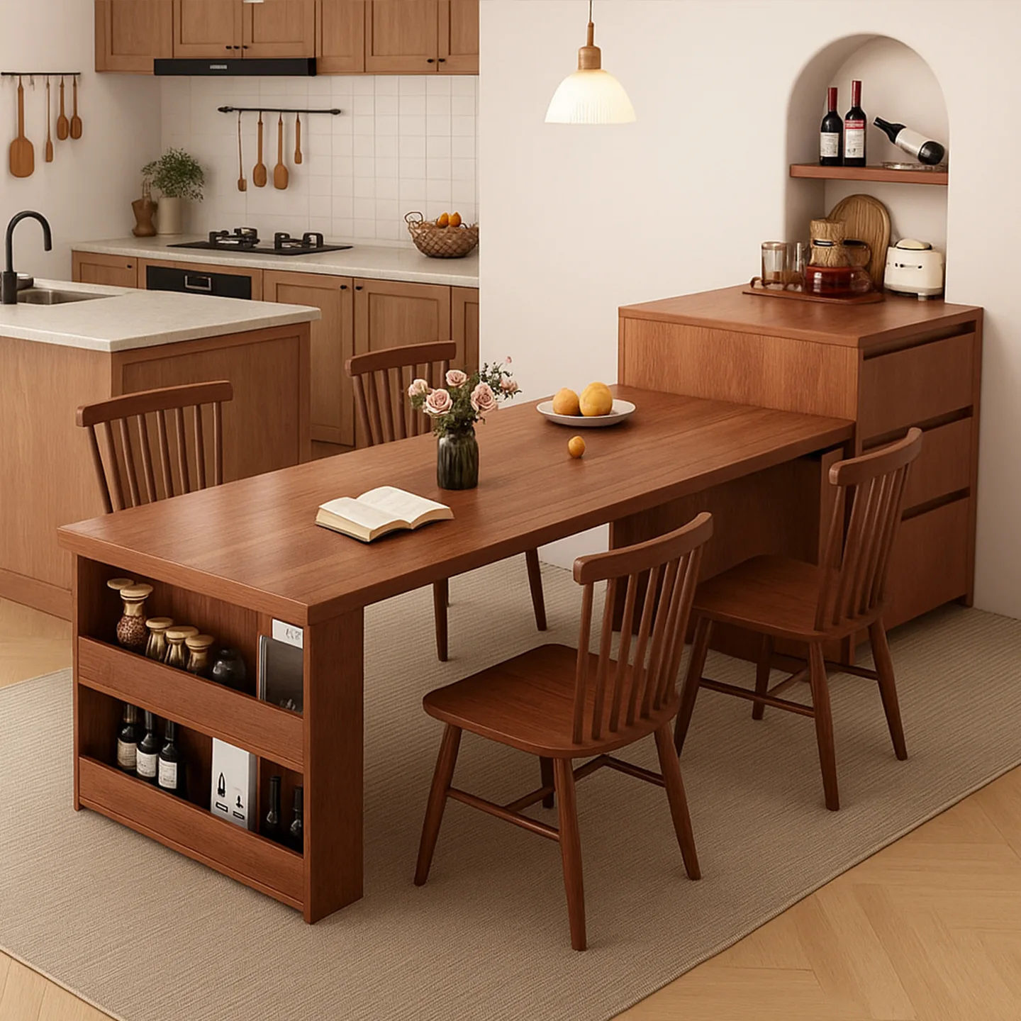 Island table integrated household small apartment open kitchen bar partition cabinet living room home bar