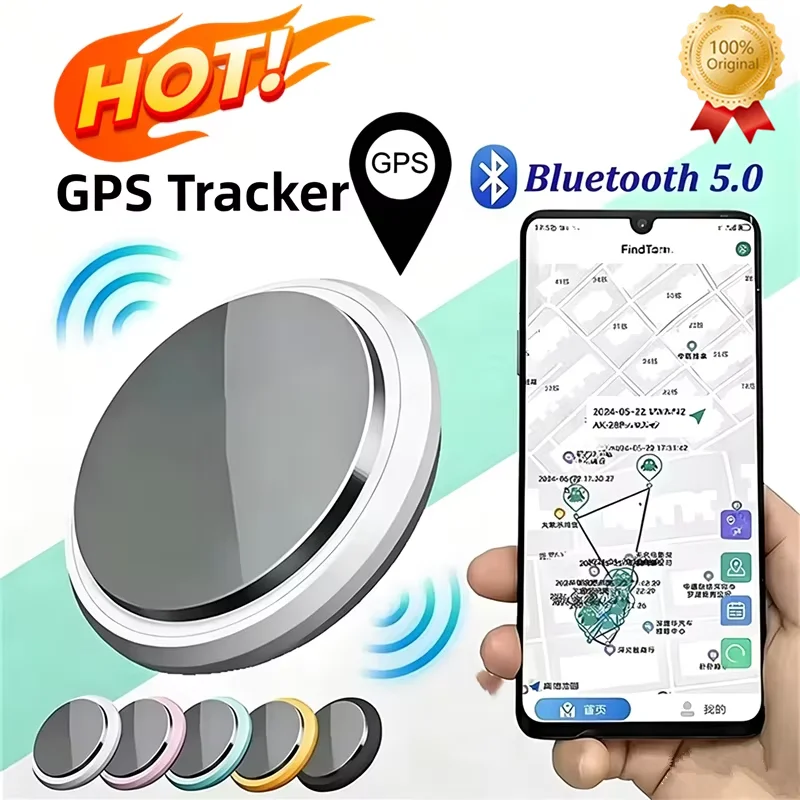 Dispositivo Rastreador GPS Inteligente Anti-Perda 2026 para Animais de Estimação, Bolsas e Carteiras - Localizador Bluetooth Air Tag para iOS e Android