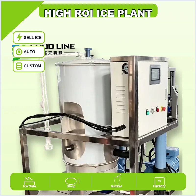 Automatic 5 Ton Tube Ice Production Machine China Stainless Steel Commercial Ice Maker for Seafood Preservation